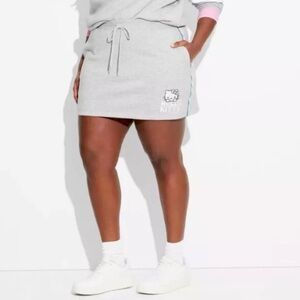 Hello Kitty Colorblock Mini Graphic‎ Skirt Heather Gray​​